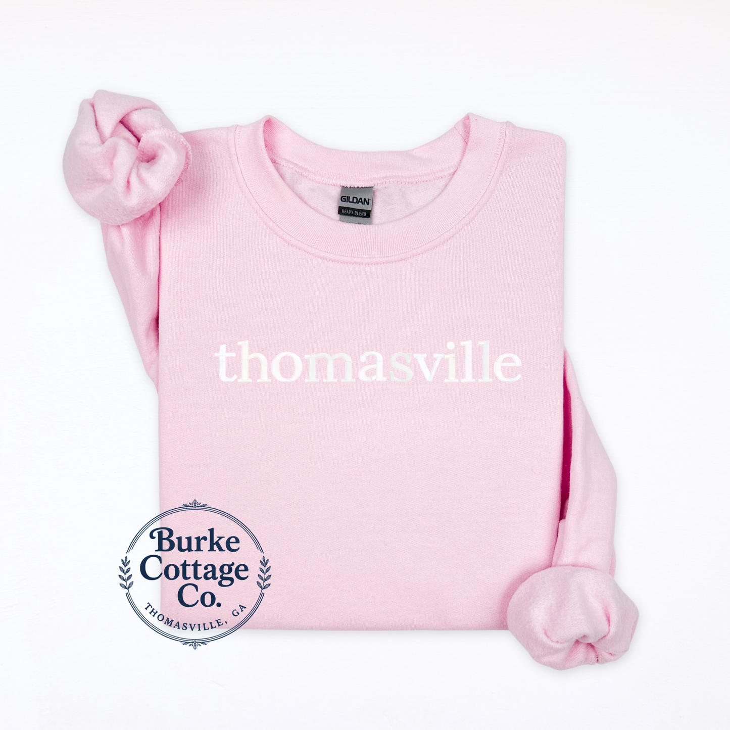 Thomasville Embroidered Sweatshirt | Solid Thread Color