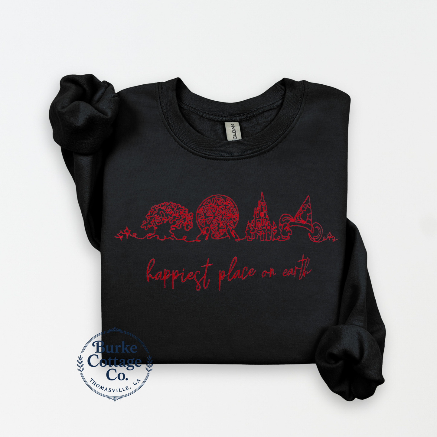 Happiest Place on Earth Embroidered Sweatshirt