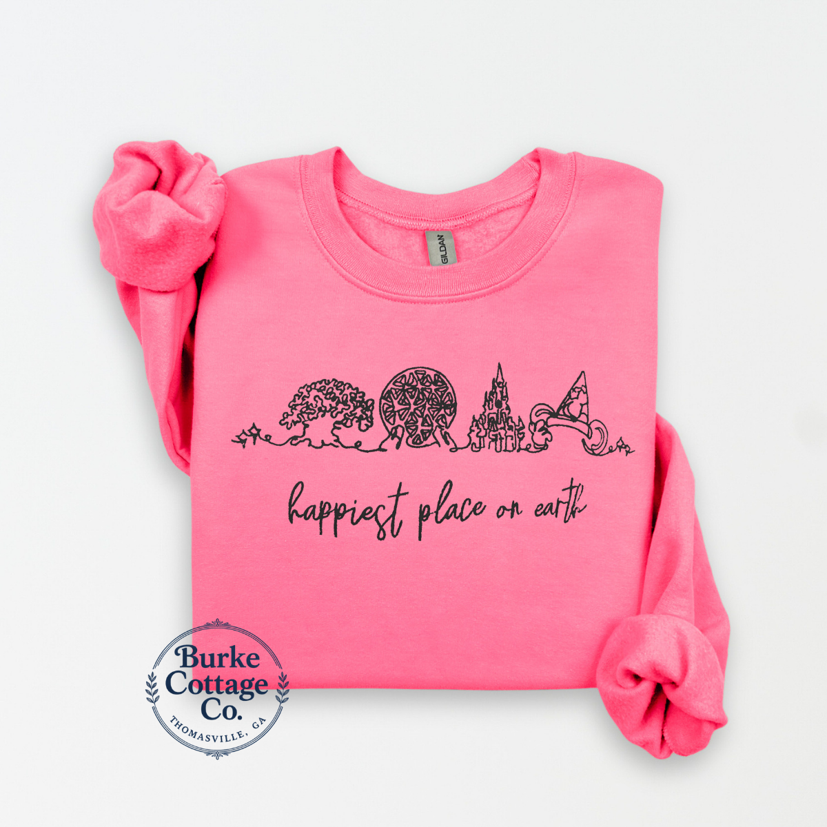Happiest Place on Earth Embroidered Sweatshirt