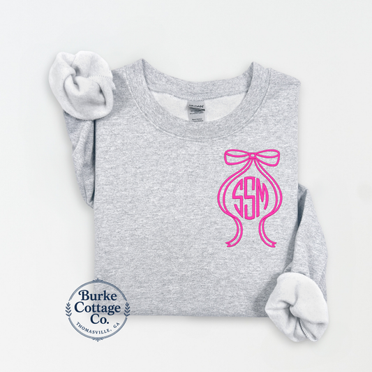 The Bow Monogram Sweatshirt