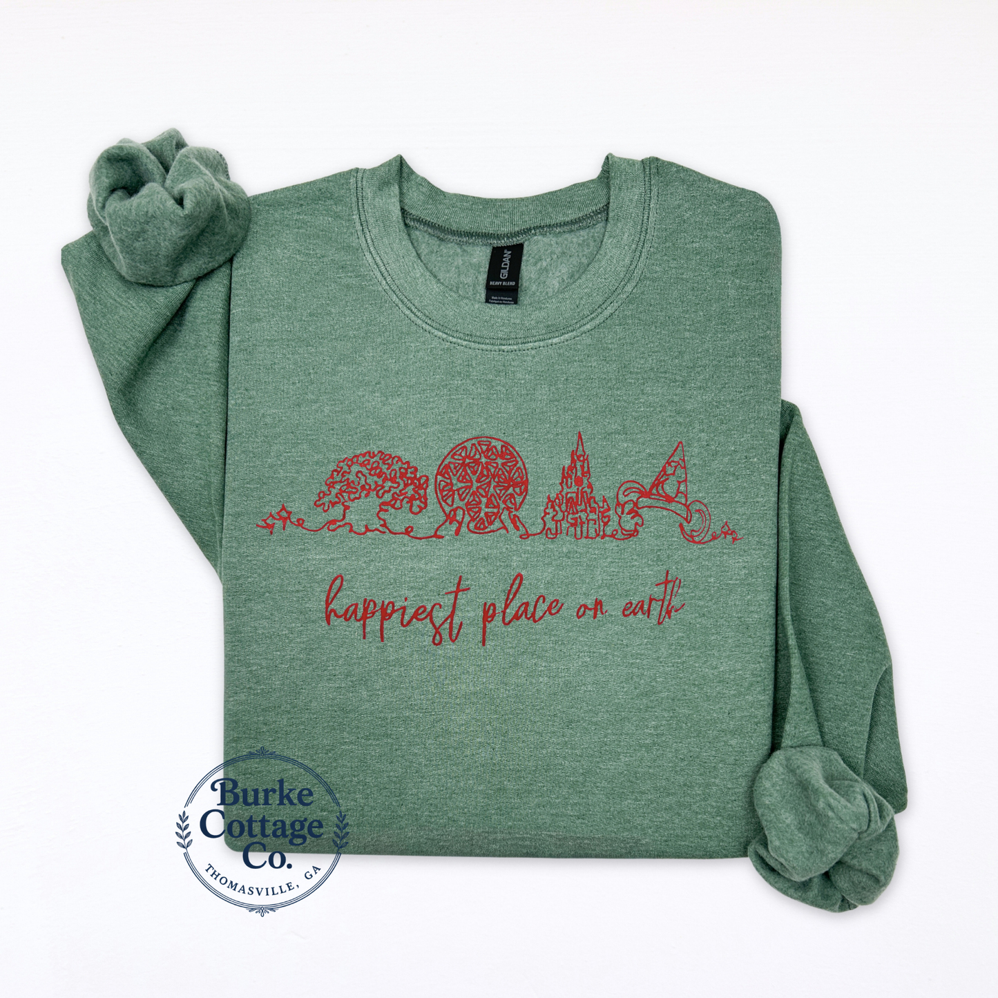Happiest Place on Earth Embroidered Sweatshirt