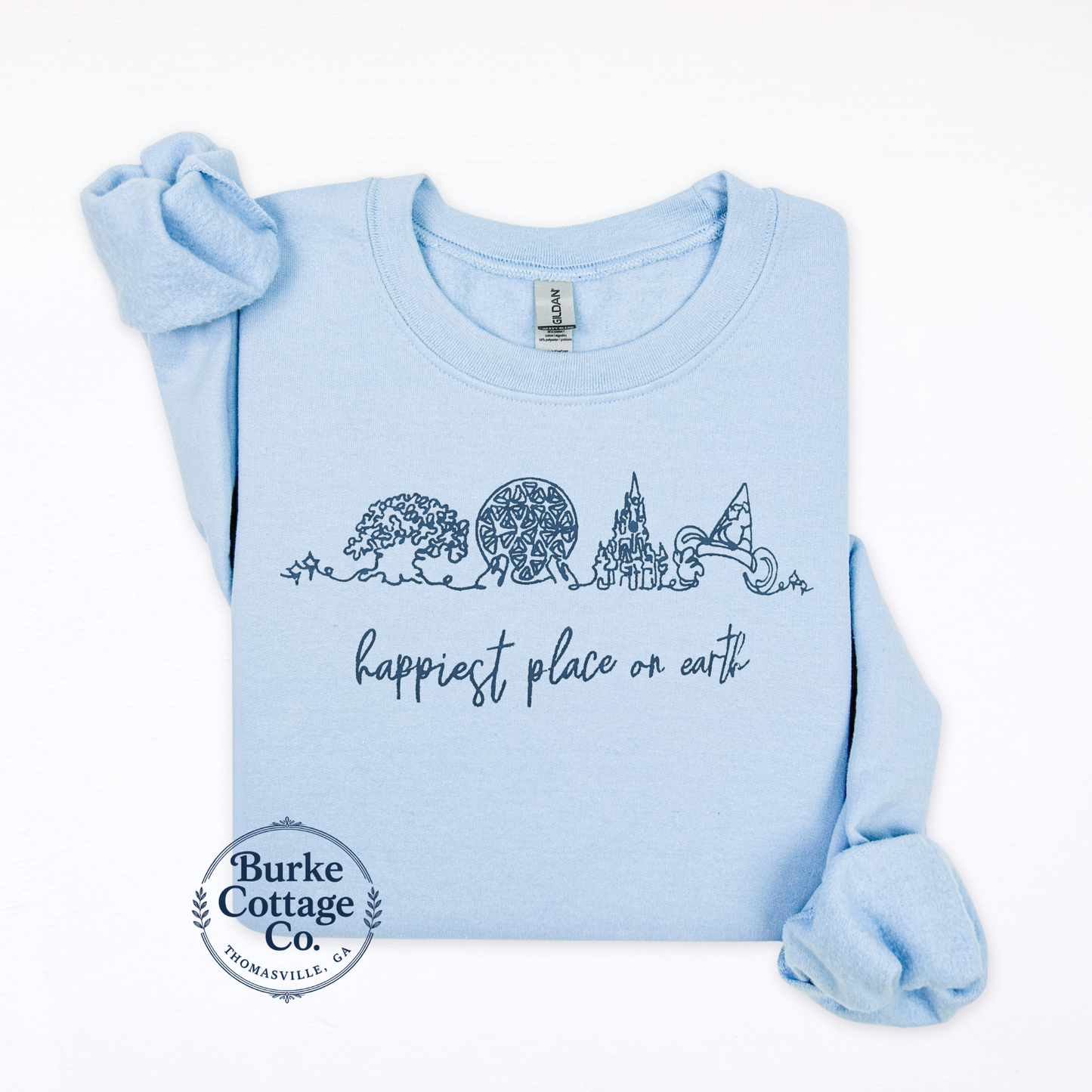 Happiest Place on Earth Embroidered Sweatshirt