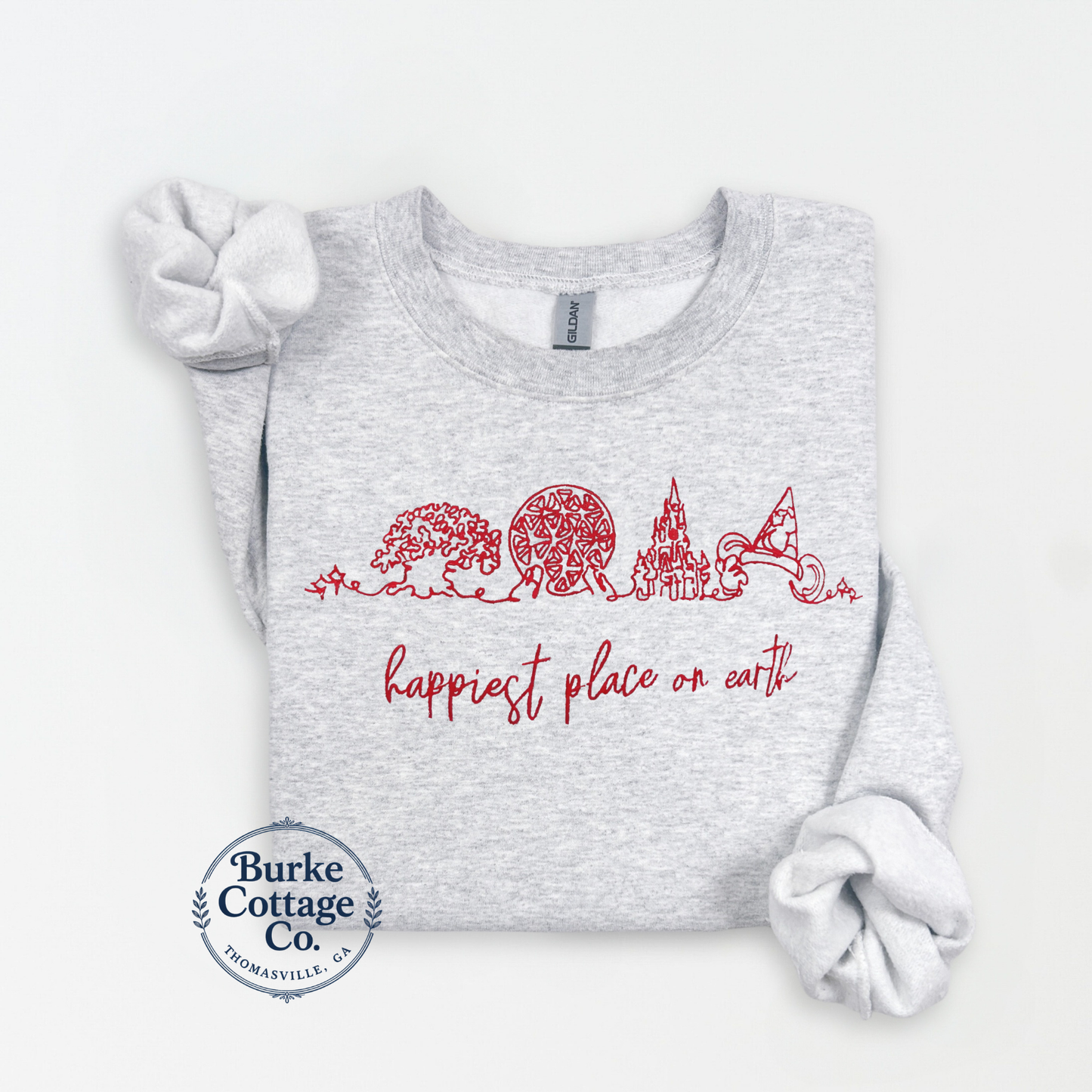 Happiest Place on Earth Embroidered Sweatshirt