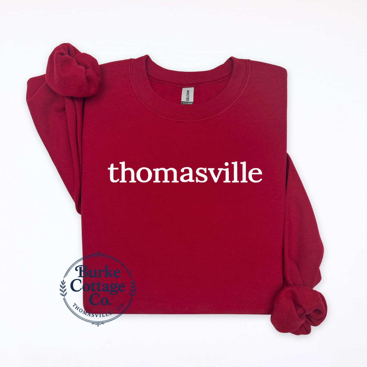 Thomasville Embroidered Sweatshirt | Solid Thread Color