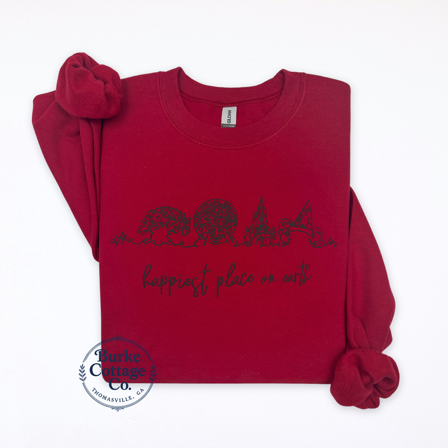Happiest Place on Earth Embroidered Sweatshirt