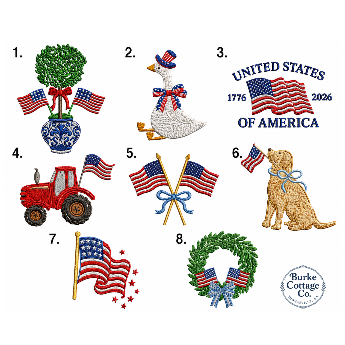Personalized Patriotic Wreath Sash