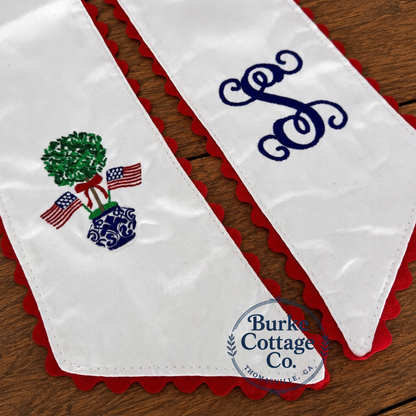 Personalized Patriotic Wreath Sash