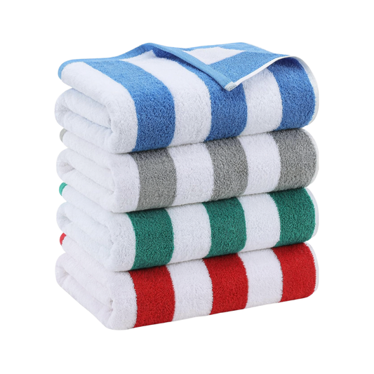 Personalized Cabana Stripe Beach Towel