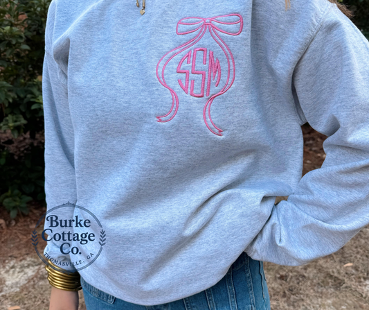 The Bow Monogram Sweatshirt