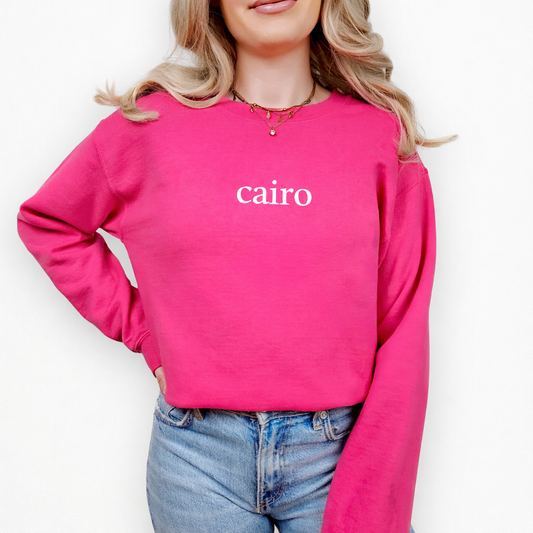 This is My Town Embroidered Sweatshirt | Solid Thread Color