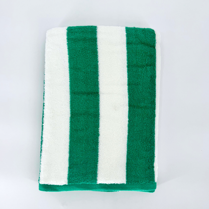 Personalized Cabana Stripe Beach Towel