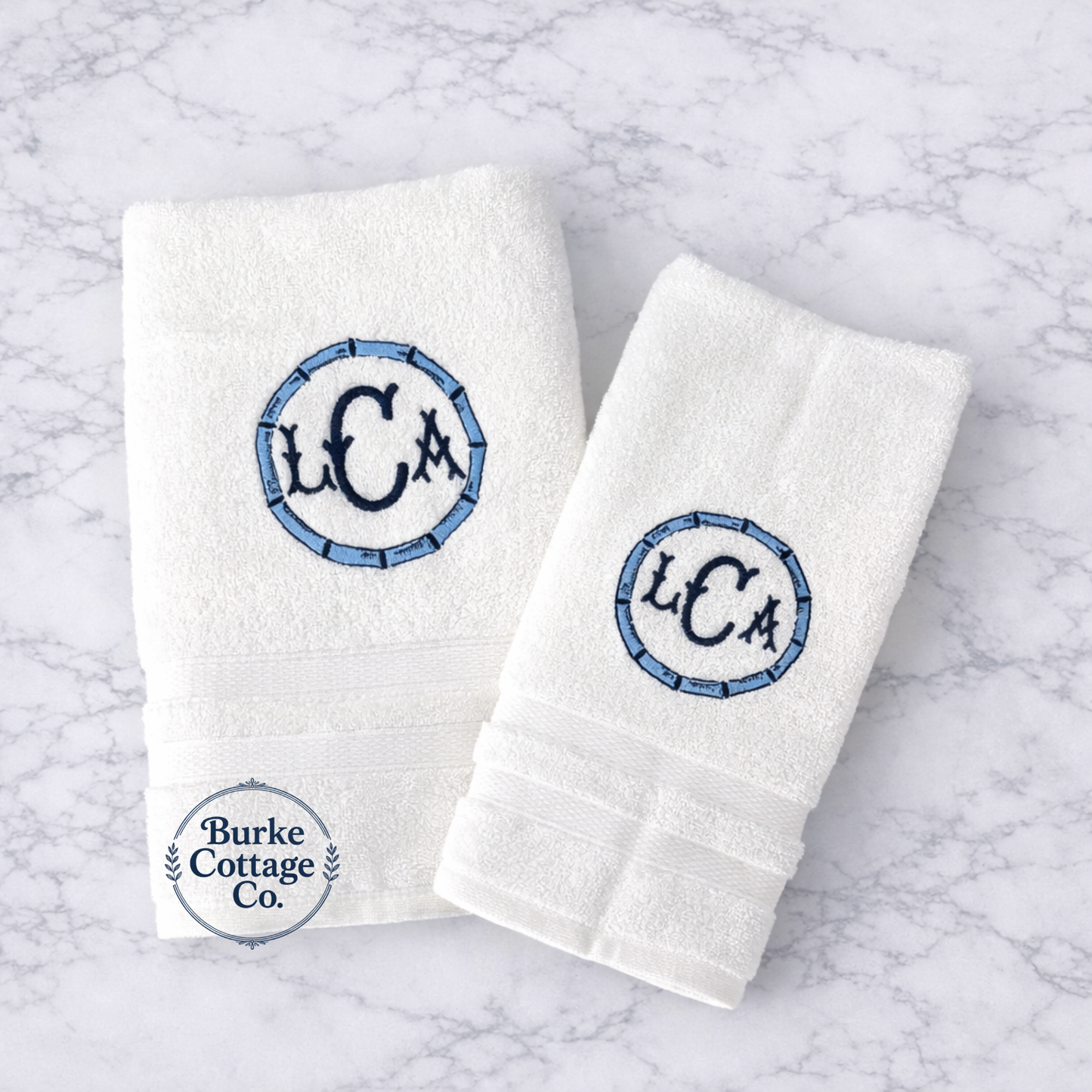 Monogram Bath Towels & Sets