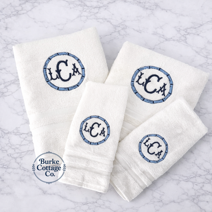 Monogram Bath Towels & Sets
